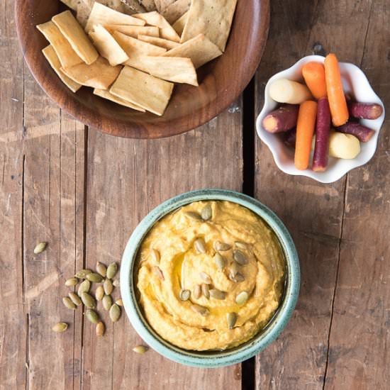 Spicy Chipotle Pumpkin Hummus - Recipe photo by boulderlocavore
