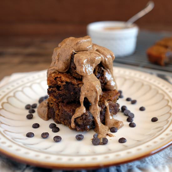 Paleo Pumpkin Blondies - Recipe photo by realsimplegood