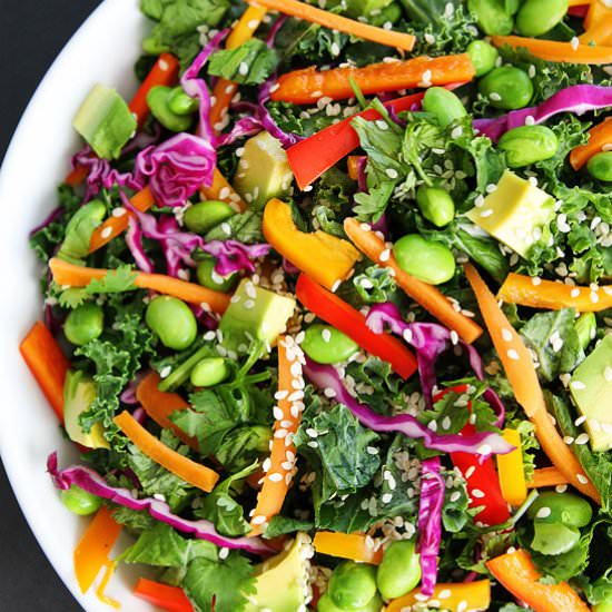 Asian Kale Salad - Recipe photo by twopeasandtheirpod