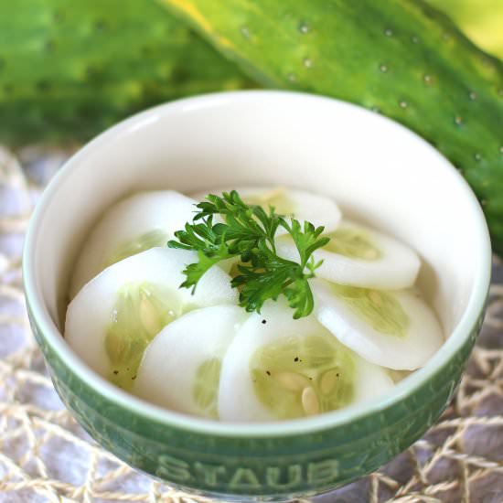 Cucumber Vinegar Salad - Recipe photo by mystylerecipe
