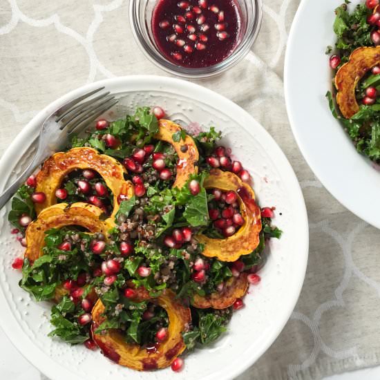 Roasted Delicata & Quinoa Salad - Recipe photo by Petite Canteen