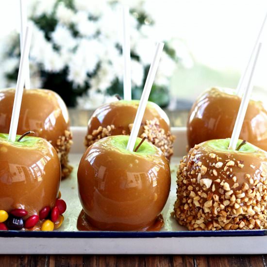 Classic Caramel Apples - Recipe photo by simply sated