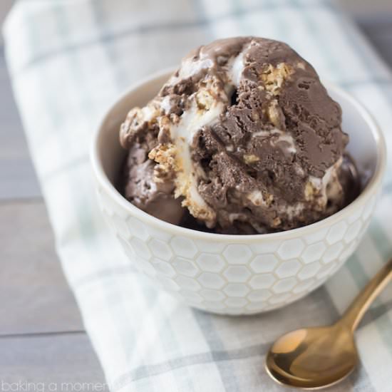 Chocolate Marshmallow Ice Cream - Recipe photo by A Classic Twist