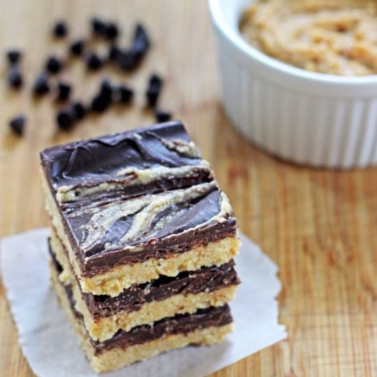 No Bake Choc-Peanut Butter Slice - Recipe photo by thekiwicountrygirl