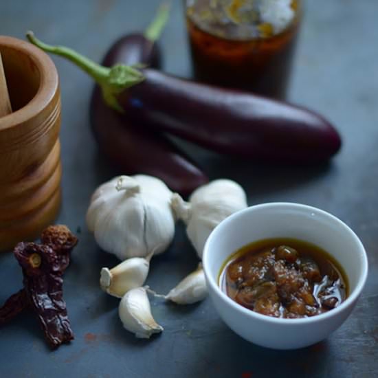 Spicy Eggplant Pickle - Recipe photo by Ericas Yummy Food
