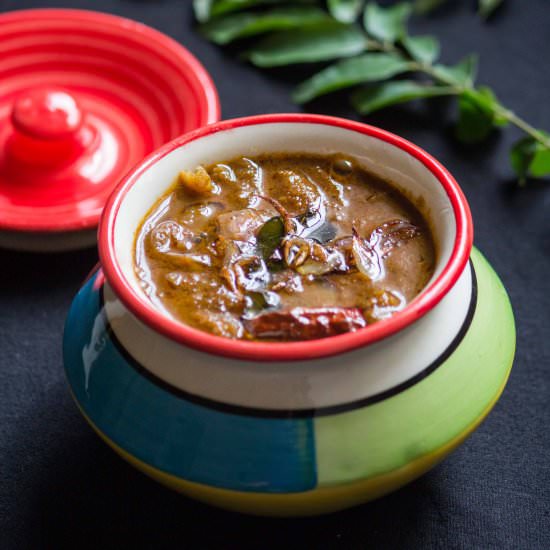 Ulli Theeyal - Recipe photo by Palaharam