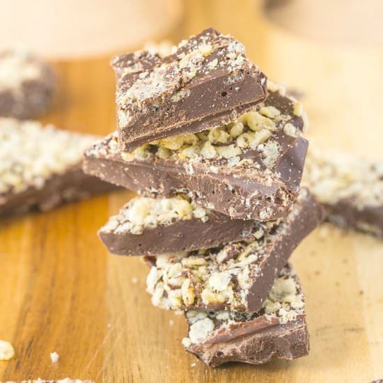2 Ingredient Copycat Crunch Bars - Recipe photo by thebigmansworld