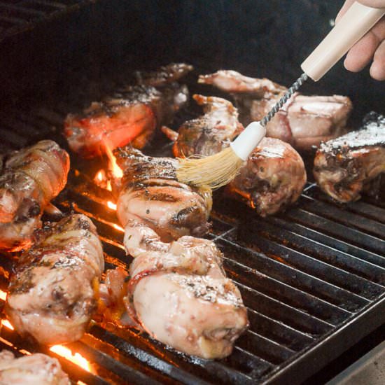 Bacon Wrapped Jalapeno Quail - Recipe photo by Flavor Mosaic