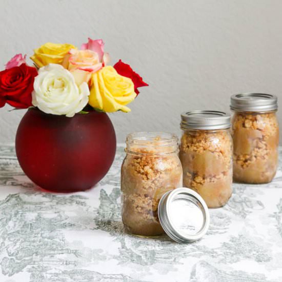 Apple Crisp in a Jar - Recipe photo by Desserts Required