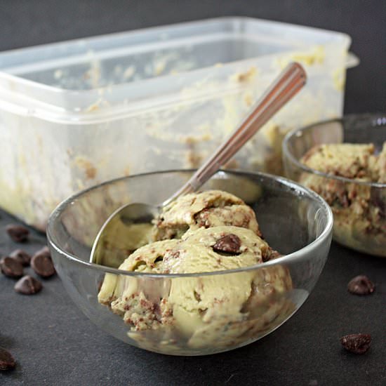 Mint Chocolate Chip Ice Cream - Recipe photo by June Burns