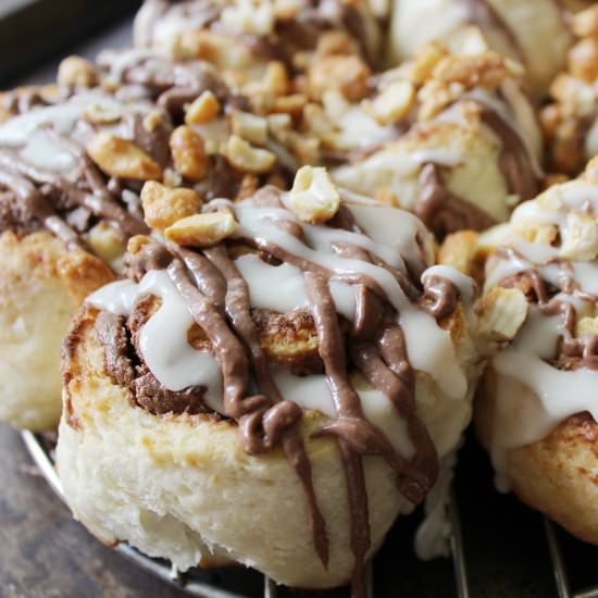 Peanut Butter Chocolate Rolls - Recipe photo by Simply beautiful eating