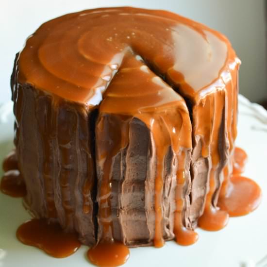 Chocolate Caramel Cake - Recipe photo by SprinkledWithJules