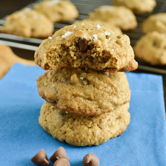 Sea Salt Chocolate Pecan Cookies - Recipe photo by shebakeshere