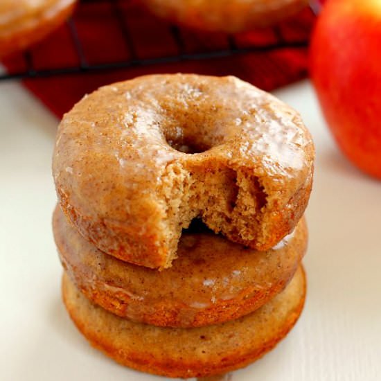 Vanilla Glazed Apple Cider Donuts - Recipe photo by pumpkinnspice