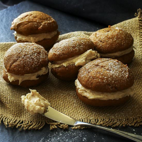 Spiced Pumpkin Whoopie Pies - Recipe photo by The Chunky Chef