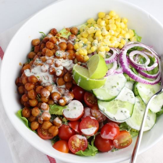 BBQ Chickpea Salad - Recipe photo by ItDoesntTasteLikeChicken