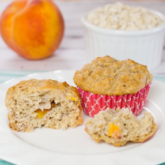 Oatmeal Peach Muffins - Recipe photo by Joy In Every Season
