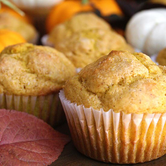 Sugar-Topped Pumpkin Muffins - Recipe photo by strawmarysmith