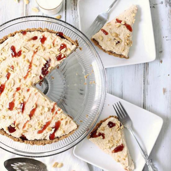 Boozy Peanut Butter and Jelly Tart - Recipe photo by SugarAndCloth