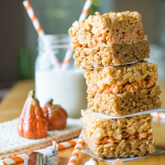 The Ultimate Pumpkin Krispy Treat - Recipe photo by A baJillian Recipes