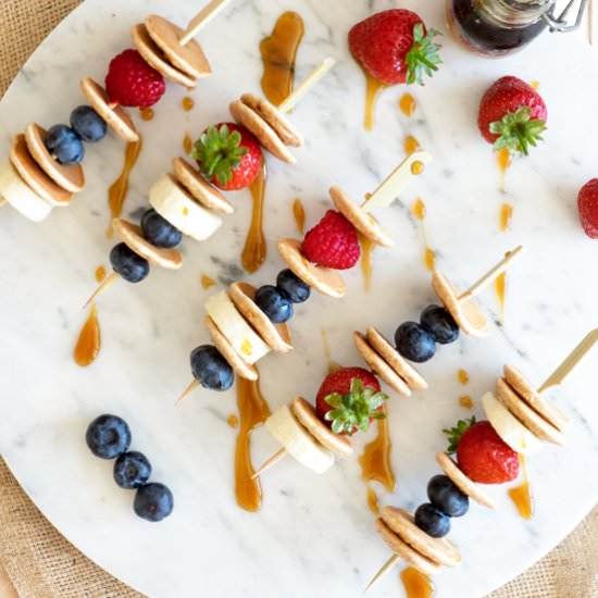 Mini Pancake Skewers - Recipe photo by theworktop