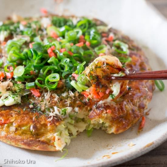 Okonomiyaki - Recipe photo by Chopstick Chronicles
