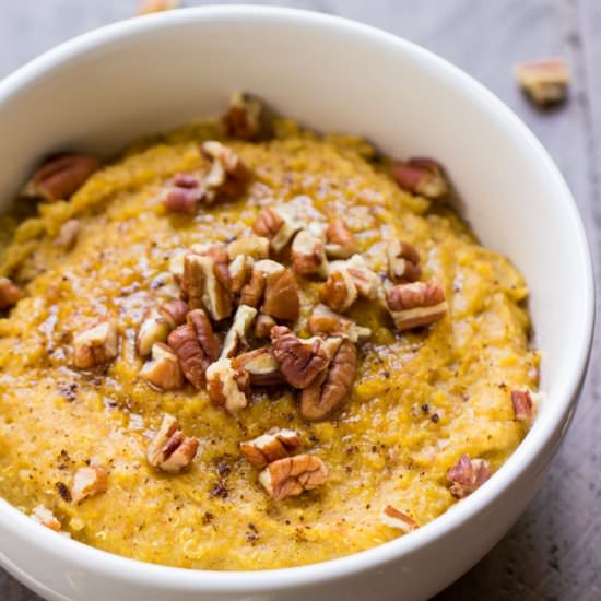 Pumpkin Pie Breakfast Quinoa - Recipe photo by simplyquinoa