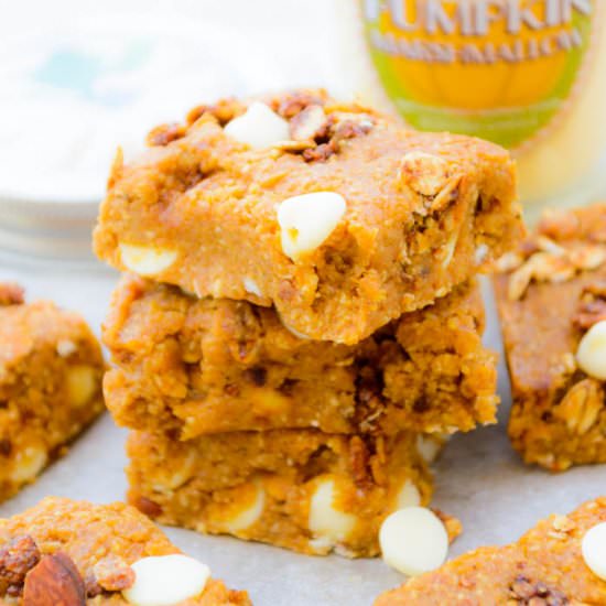 No Bake Pumpkin Pie Bars - Recipe photo by The Nutritious Kitchen