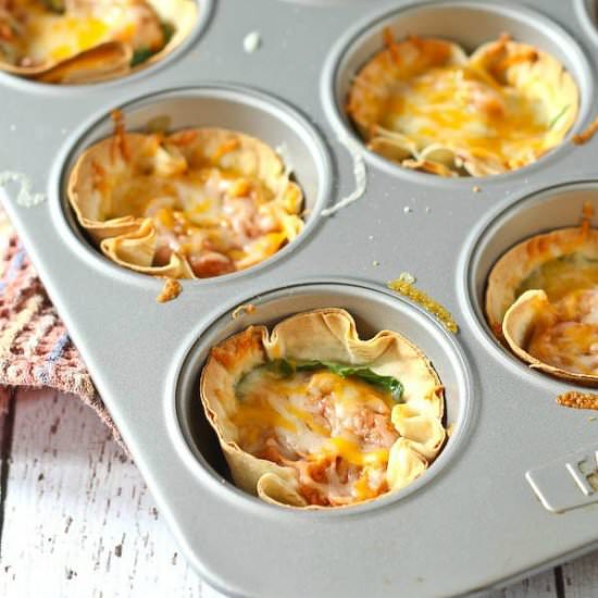 Vegetarian Taco Cups - Recipe photo by rachelcooksblog
