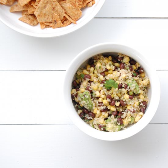 Corn, Avocado and Black Bean Quinoa - Recipe photo by theminniechef