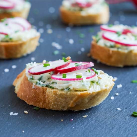 Radish Chive Tea Sandwiches - Recipe photo by TaraMar