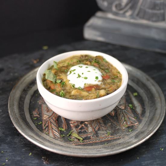 Ash Reshteh – Classic Persian Soup - Recipe photo by theunmanlychef
