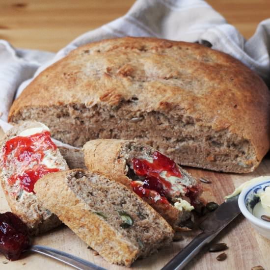 Seeded Wholemeal Loaf - Recipe photo by euphoricvegan