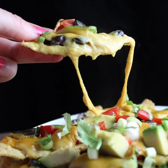 Loaded Vegan Nachos - Recipe photo by ItDoesntTasteLikeChicken