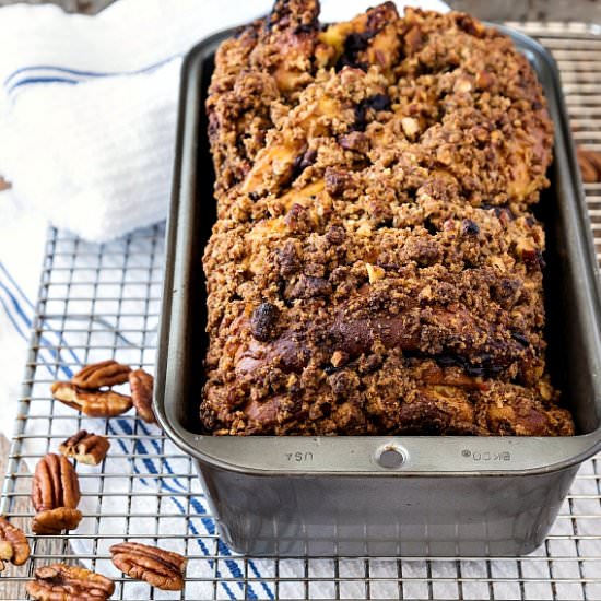 Pecan Pumpkin Brioche Babka - Recipe photo by onlinepastrychef
