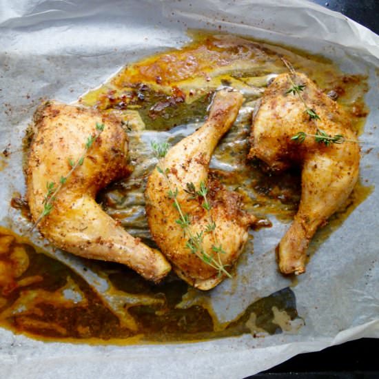 Crispy Roasted Chicken Legs - Recipe photo by MakanwithCherry