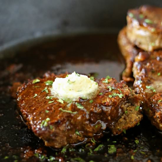 Garlic Butter Filet Mignon - Recipe photo by Kleinworth &amp; Co