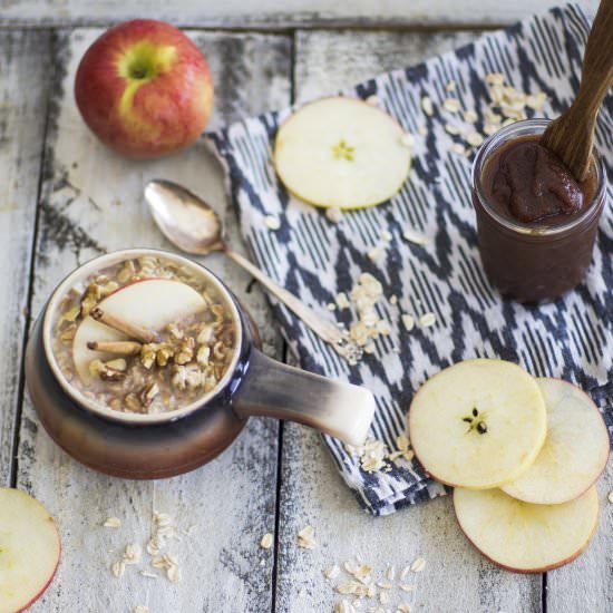 Apple Butter Breakfast Oats - Recipe photo by My Diary of Us