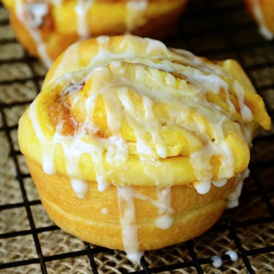 Glazed Pumpkin Pull Apart Rolls - Recipe photo by ishouldbemoppingthefloor