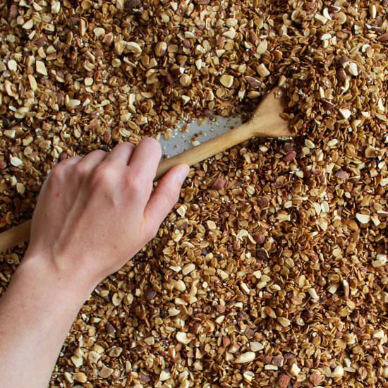 Olive Oil & Maple Granola - Recipe photo by drumbeets