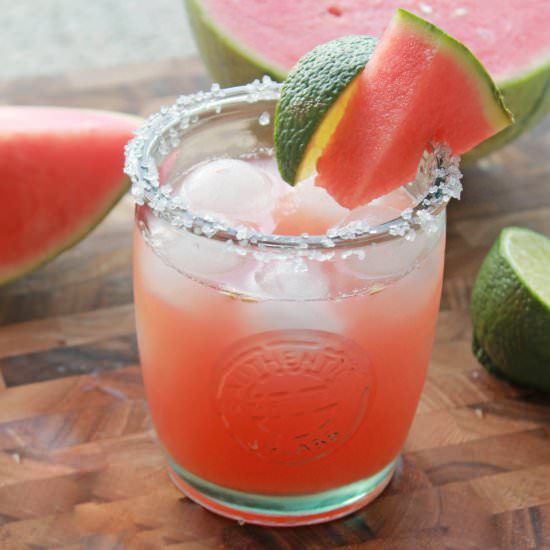 Watermelon Margarita (On the Rocks) - Recipe photo by beckhamandbelle