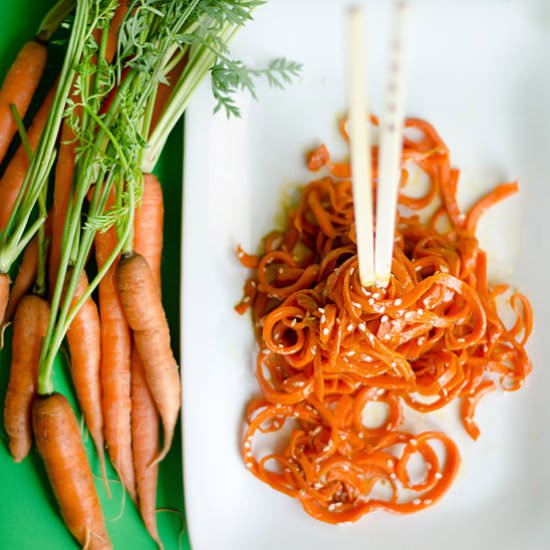 Asian Carrot Noodles - Recipe photo by liveeatlearn