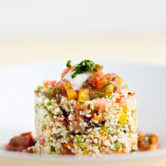Raw Arroz de Colores - Recipe photo by foodieawareness