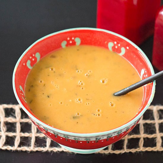 New Zealand Sweet Potato Chowder - Recipe photo by veggiesbycandlelight