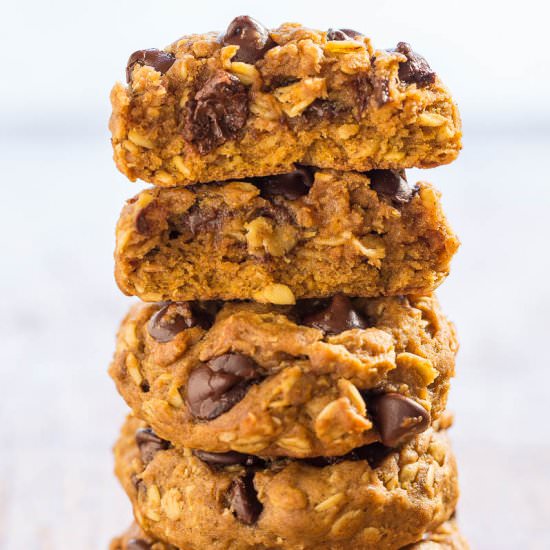 Pumpkin Oatmeal Choc Chip Cookies - Recipe photo by Averie