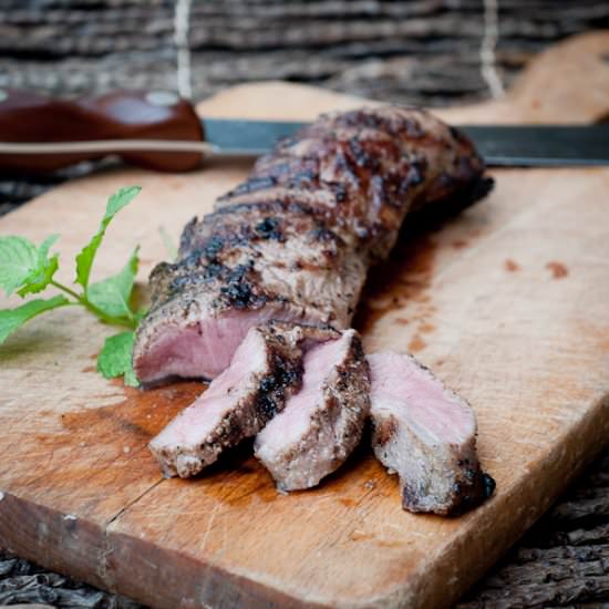 Mint Pesto Marinated Lamb - Recipe photo by foodsofourlives
