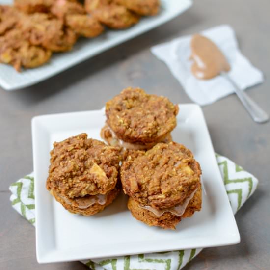 Pumpkin Apple Baked Mini Pancakes - Recipe photo by TheLeanGreenBean