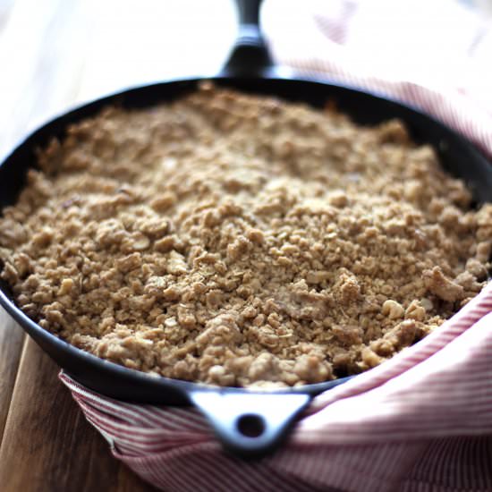 Toasted Walnut Apple Crisp - Recipe photo by modestmarce