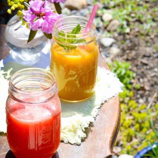 Agua Frescas - Recipe photo by ManyKitchens.com