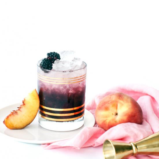 Peach and Blackberry Bramble - Recipe photo by SugarAndCloth